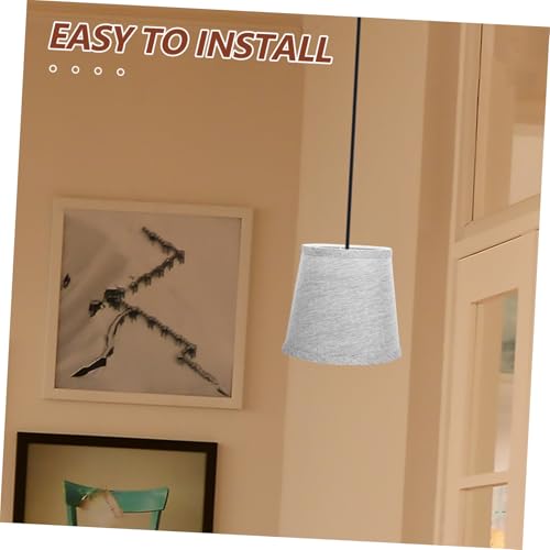 PartyKindom 6 Stück Kleine Lampenschirme aus Modernem Leinenstoff Trommel design Blendfreies Weiches Licht Kompatibel mit Pendel Tisch Stehlampen für Schlafzimmer Wohnzimmer Küche Einfache von PartyKindom