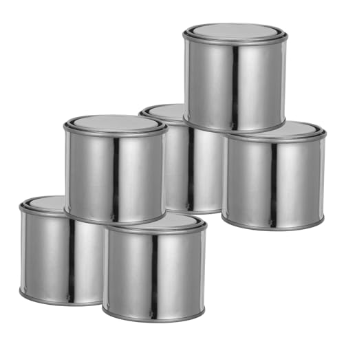 PartyKindom 6 Stück Teiliges Runde Metall dosen Langlebige Eisen behälter für Tinten Farblagerung Praktische Transportdosen Robust und Sicher für Werkstatt und Zuhause PartyKindom 6 Stück Teiliges Runde Metall dosen Langlebige Eisen behälter für Tinten Farblagerung Praktische Transportdosen Robust und Sicher für Werkstatt und Zuhause von PartyKindom