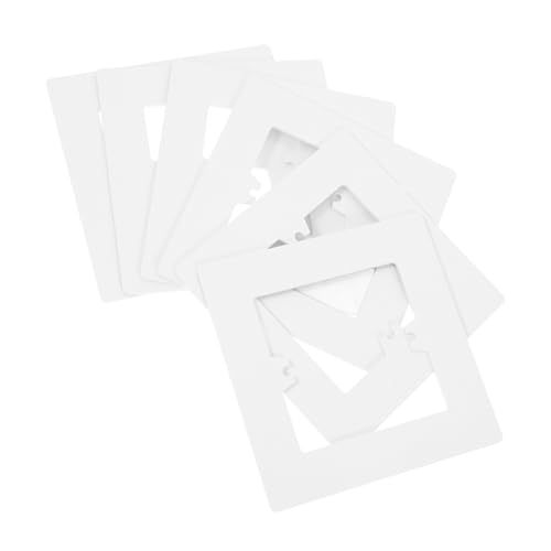 PartyKindom 6 Stück Teiliges Steckdosenabdeckungen aus PC Dekorative Lichtschalter Wandplatten Hitze Kratzbeständig Vielseitig für Heimdekoration Weiß Einfache Montage von PartyKindom