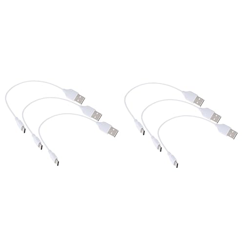 PartyKindom 6 Typ C Datenkabel 20 cm Datenkabel Stromkabel Handy Mobile Stromversorgung Weiß PartyKindom 6 Typ C Datenkabel 20 cm Datenkabel Stromkabel Handy Mobile Stromversorgung Weiß von PartyKindom