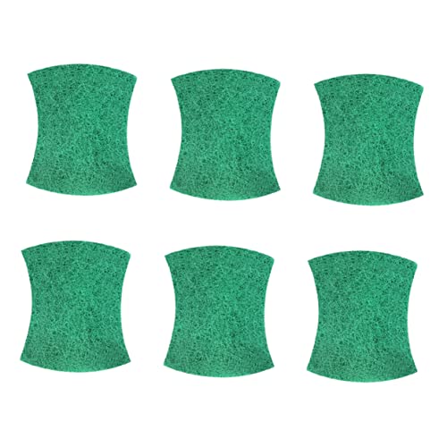 PartyKindom 6St Scheuerschwamm Reinigungsschwamm Waschlappen schrubben Schwamm grünes Handtuch Glasreinigungstücher Reinigungspads grüne Scheuerschwämme Haushalt Wäscher Peeling-Pad Nylon von PartyKindom