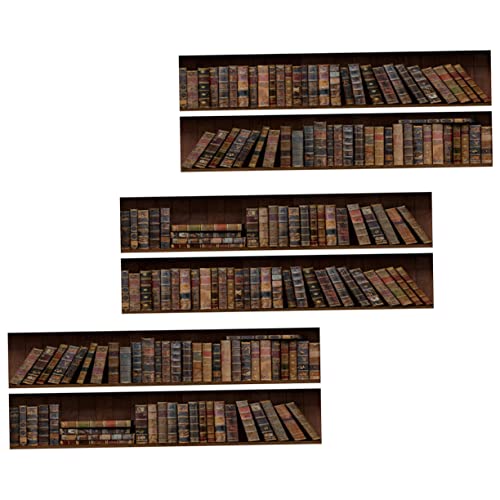 PartyKindom 6Stücke Teiliges Selbstklebende Treppenaufkleber im Modernen Bücherregal Design Abnehmbar für Heimdekoration PartyKindom 6Stücke Teiliges Selbstklebende Treppenaufkleber im Modernen Bücherregal Design Abnehmbar für Heimdekoration von PartyKindom
