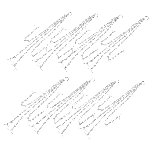 PartyKindom 8 Stck Teiliges Metall Hängeketten mit Haken für Pflanzentöpfe Robuste und Langlebige Aufhängevorrichtung Geeignet für Blumentöpfe Vogelfutterspender und Blumenampeln Praktisches PartyKindom 8 Stck Teiliges Metall Hängeketten mit Haken für Pflanzentöpfe Robuste und Langlebige Aufhängevorrichtung Geeignet für Blumentöpfe Vogelfutterspender und Blumenampeln Praktisches von PartyKindom