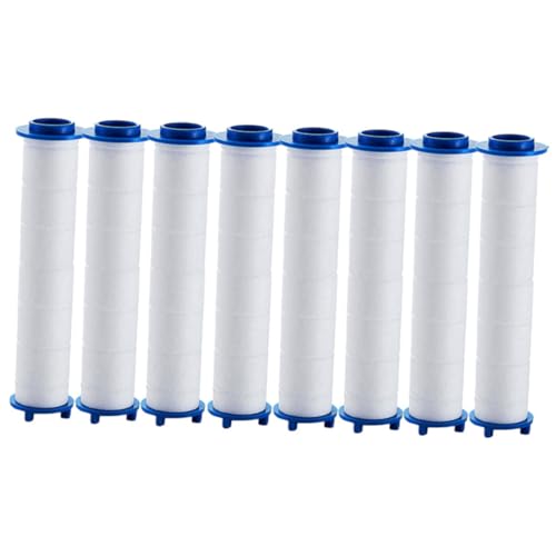 PartyKindom 8 Stück Teiliges Duschkopf Filter aus Hochwertiger Pp Baumwolle Praktischer Ersatzfilter für Hochdruck Duschen Effektive Wasserreinigung gegen Verunreinigungen Kompatibel mit von PartyKindom