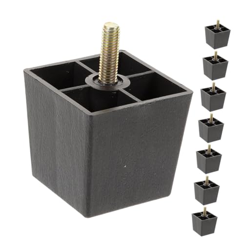 PartyKindom 8 Stück Teiliges Metall Holz Möbelbeine Quadratisch Stabile Sofafußverlängerungen Ersatzfüße für Sofa Stuhl Tisch Bett Möbelstützen Modern PartyKindom 8 Stück Teiliges Metall Holz Möbelbeine Quadratisch Stabile Sofafußverlängerungen Ersatzfüße für Sofa Stuhl Tisch Bett Möbelstützen Modern von PartyKindom