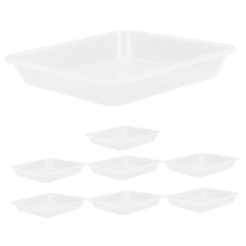 PartyKindom 8 Stück Teiliges Quadratische Pflanzuntersetzer Hochwertige und Langlebige Blumentopfuntersetzer mit Minimalistischer Ästhetik für und Außenpflanzen und Robust von PartyKindom