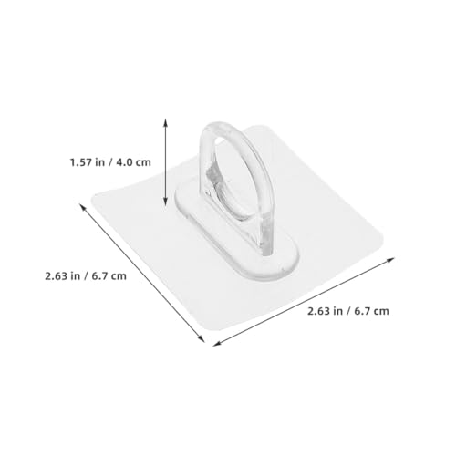 PartyKindom 8 Stück Teiliges Runde Selbstklebende Wandhaken für Badezimmer ohne Bohren Klare Multifunktionale Aufhänger Langlebig Einfache Montage für Shampoo Handtücher und Duschzubehör PartyKindom 8 Stück Teiliges Runde Selbstklebende Wandhaken für Badezimmer ohne Bohren Klare Multifunktionale Aufhänger Langlebig Einfache Montage für Shampoo Handtücher und Duschzubehör von PartyKindom