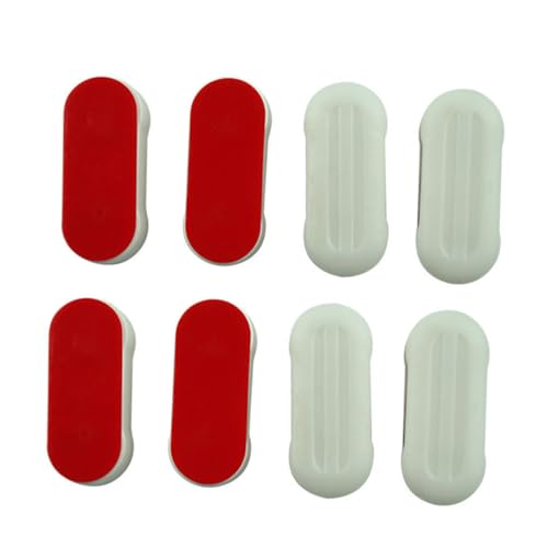 PartyKindom 8 Stück Teiliges Sitzpuffer Wc Sitz Ersatzbumpers aus Langlebigem Abs Kunststoff mit Starkem Selbstklebeband für Polsterung und Schutz bei Toilettensitzen von PartyKindom