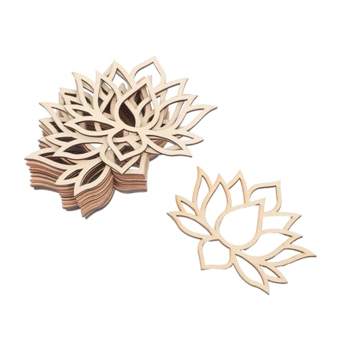 PartyKindom 90 Stück Teiliges Lotus Holz-makramee-ring- Natürliche Holzrahmen für DIY Traumfängerring Vielseitige Wanddekoration Leicht und Robust für Wohnraumgestaltung und Beruhigende von PartyKindom