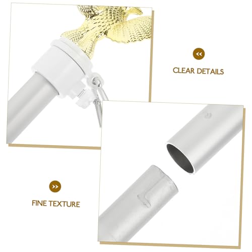 PartyKindom Aluminium Fahnenmast Teiliges Set mit Drehbarem Ring Witterungsbeständig und Einfach Montierbar für und Außenbereich PartyKindom Aluminium Fahnenmast Teiliges Set mit Drehbarem Ring Witterungsbeständig und Einfach Montierbar für und Außenbereich von PartyKindom
