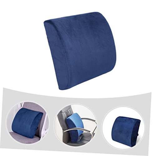 PartyKindom Atmungsaktives Memory Foam Lendenkissen mit Weichem Samtbezug Ergonomische für Büro Autositze Komfortables Keilkissen zur Schmerzlinderung und Verbesserten Haltung von PartyKindom