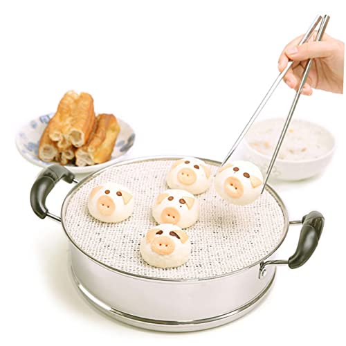 PartyKindom Baumwoll Dampfgarer Tuch Wiederverwendbar Waschbar Antihaft Steamer Pad für Dim Sum und Dampfnudeln Beige Baumwolle Hitzebeständig und Einfach zu Reinigen Haushalts PartyKindom Baumwoll Dampfgarer Tuch Wiederverwendbar Waschbar Antihaft Steamer Pad für Dim Sum und Dampfnudeln Beige Baumwolle Hitzebeständig und Einfach zu Reinigen Haushalts von PartyKindom