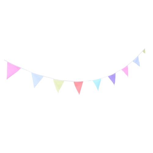 PartyKindom Bunte Baumwoll Wimpelkette Macaron Farben Teilig Einlagig Stoff Dreiecksfahnen Outdoor Geburtstagsbanner Party und Hochzeitsdeko Vielseitige Festliche Girlande PartyKindom Bunte Baumwoll Wimpelkette Macaron Farben Teilig Einlagig Stoff Dreiecksfahnen Outdoor Geburtstagsbanner Party und Hochzeitsdeko Vielseitige Festliche Girlande von PartyKindom