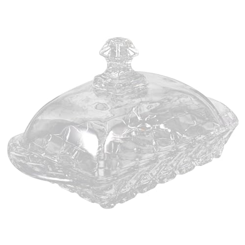 PartyKindom Butterdose Transparent aus Hochwertigem Material mit Frischhaltedeckel Glatter Oberfläche Langlebig und Leicht zu Reinigen für Haushalt Küche Restaurant von PartyKindom