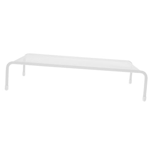 PartyKindom Monitorständer Computer Erhöhungsständer Laptop Halter Einschichtiges Desktop Aufbewahrungsregal Stabile und Langlebige Konstruktion Platzsparender Schreibtisch Organizer für Büro von PartyKindom