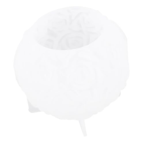 PartyKindom DIY Silikonform für Duftkerzen Rosenblüten Kerzenform Lebensmittelechtes Silikon Einfaches Entformen für Handgemachte Seifen und Kerzen Perfektes für Bastelfreunde von PartyKindom