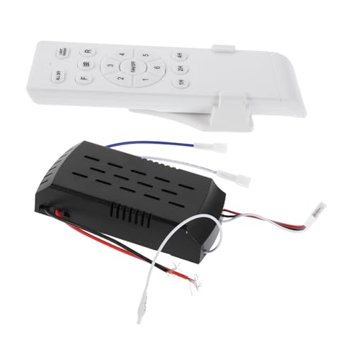 PartyKindom Dc Deckenventilator Regler Kabelloser Fernbedienungssatz Variable Geschwindigkeit Niederspannungssicher Kompatibel mit Lüfter und Lichtsteuerung Einfache Installation für von PartyKindom