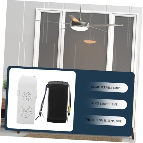 PartyKindom Deckenventilator Fernbedienungsset Kabellos mit Geschwindigkeiten und Zeitfunktionen Langlebiger Empfänger für Heim Büro Hotel Intelligente Steuerung ohne Batterie Stoßfest und PartyKindom Deckenventilator Fernbedienungsset Kabellos mit Geschwindigkeiten und Zeitfunktionen Langlebiger Empfänger für Heim Büro Hotel Intelligente Steuerung ohne Batterie Stoßfest und von PartyKindom