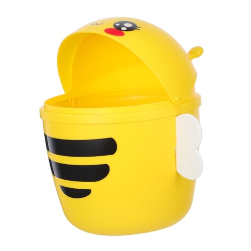 PartyKindom Desktop Mini Mülleimer mit Deckel Cartoon Abfalleimer für Schreibtisch Praktischer und Stilvoller Tischmülleimer für Büro und Zuhause für Papierabfälle und Kleine Müllstücke PartyKindom Desktop Mini Mülleimer mit Deckel Cartoon Abfalleimer für Schreibtisch Praktischer und Stilvoller Tischmülleimer für Büro und Zuhause für Papierabfälle und Kleine Müllstücke von PartyKindom
