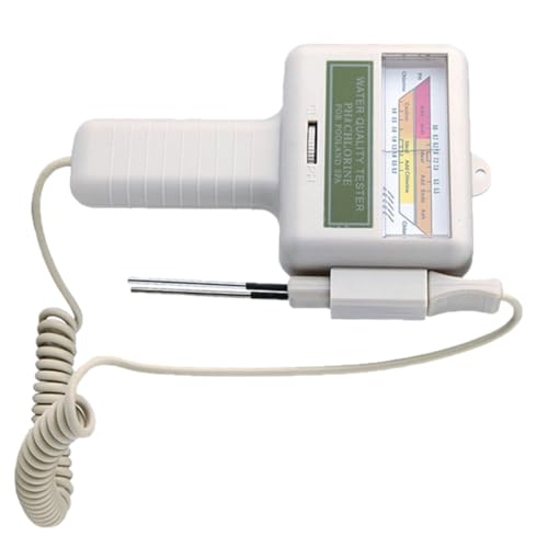 PartyKindom Digitaler Poolwasser tester Ph Chlor Tester mit Großem Display Tragbar Einfach zu Bedienen Präzise Messung von Ph und Chlorwert Leichtes Wasserqualitätsmessgerät für Schwimmbad von PartyKindom