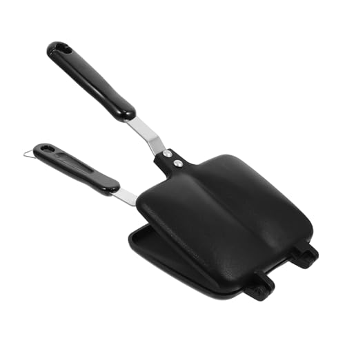 PartyKindom Doppelseitige Sandwichpfanne Aluminium Antihaftbeschichtet Backform für Brot Gleichmäßige Wärmeverteilung Langlebig mit Praktischem Aufhängegriff für Gasherde und Vielseitiges PartyKindom Doppelseitige Sandwichpfanne Aluminium Antihaftbeschichtet Backform für Brot Gleichmäßige Wärmeverteilung Langlebig mit Praktischem Aufhängegriff für Gasherde und Vielseitiges von PartyKindom