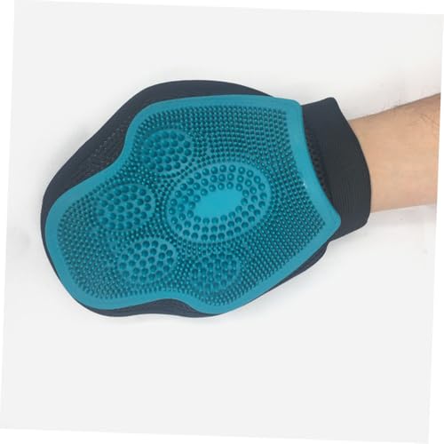 PartyKindom Doppelseitiger Pet Grooming Handschuh Grün aus flexiblem Material Massage Reinigungshandschuh für Katzen und Hunde Weiche Fellpflege Effektive Haarentfernung Praktisch und von PartyKindom