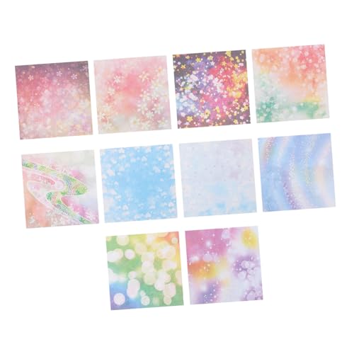 PartyKindom Doppelseitiges Origami Papier Farbige Quadratische Bastelpapiere mit Sternenmuster Umweltfreundliches Faltpapier für DIY Kunst Schule Partydekoration Sea Of Flowers PartyKindom Doppelseitiges Origami Papier Farbige Quadratische Bastelpapiere mit Sternenmuster Umweltfreundliches Faltpapier für DIY Kunst Schule Partydekoration Sea Of Flowers von PartyKindom