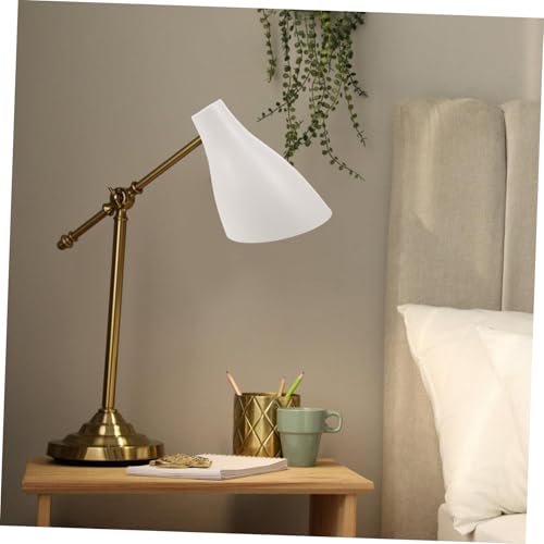 PartyKindom Eckiger Lampenschirm aus Robustem Eisen Abnehmbar und Vielseitig für Tisch Steh Wandleuchten für Schlafzimmer Büro und Wohnzimmer Weißer Schutz für Augenschonende Beleuchtung von PartyKindom