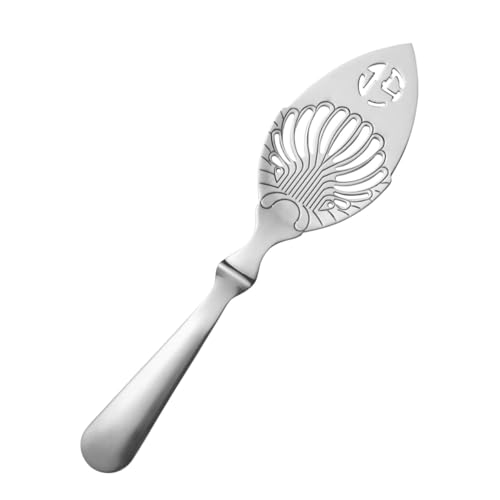 PartyKindom Edelstahl Absinth Löffel Eiswürfel Filter Bar Strainer mit Langem Griff Rostfrei Fein Perforiert für Zucker und Eis Professionelles Kochutensil für Bar Restaurant Zuhause PartyKindom Edelstahl Absinth Löffel Eiswürfel Filter Bar Strainer mit Langem Griff Rostfrei Fein Perforiert für Zucker und Eis Professionelles Kochutensil für Bar Restaurant Zuhause von PartyKindom