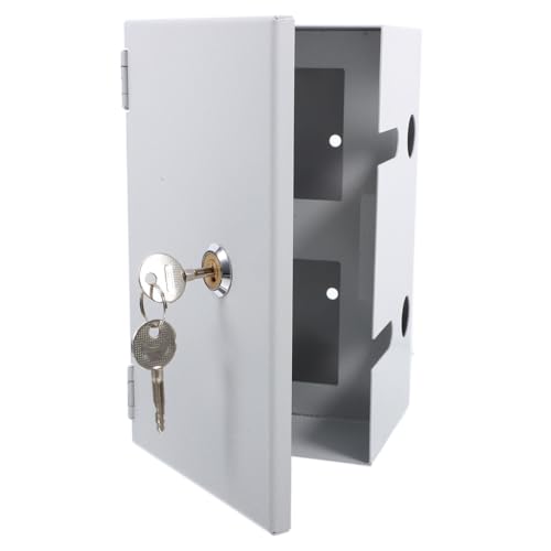 PartyKindom Edelstahl Steckdosenschutzbox mit Schloss Wetterfest für Außenbereich Robuste Elektrische Schutzbox Langlebig und Witterungsbeständig für Außenelektrogeräte von PartyKindom