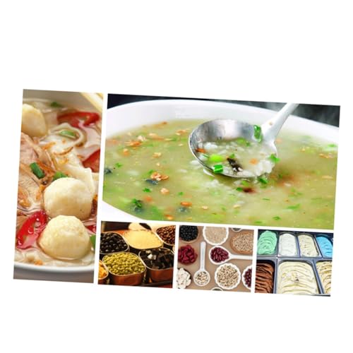 PartyKindom Edelstahl Suppenlöffel mit Langem Griff Multifunktional für Kochen Camping und Picknick Tiefes Rundes Löffeldesign Robust und Leicht zu Reinigen von PartyKindom