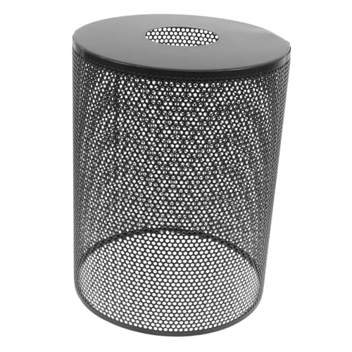 PartyKindom Eisen Mesh Lampenschirm Vintage Hängelampe Ersatz Lampenabdeckung Retro Metall Lampenschirm für Tischlampe und Pendelleuchte Vielseitig Kompatibel Schwarz von PartyKindom