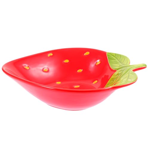 PartyKindom Erdbeere Schale Aus Keramik Obstschale Für Haushalt Servierschale Mit Erdbeerdruck Salatschüssel Für Kalte Und Warme Mahlzeiten Lebensmittelbehälter Leicht Zu Reinigen PartyKindom Erdbeere Schale Aus Keramik Obstschale Für Haushalt Servierschale Mit Erdbeerdruck Salatschüssel Für Kalte Und Warme Mahlzeiten Lebensmittelbehälter Leicht Zu Reinigen von PartyKindom