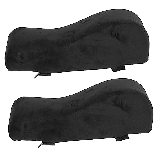 PartyKindom Ergonomische Memory Schaum Armlehnenpolster Gepolsterte Stuhl Armauflagen für Bürostuhl und Gaming Stuhl Passend Entlastend für Ellbogen und Armkomfort Waschbare Schutzhüllen von PartyKindom