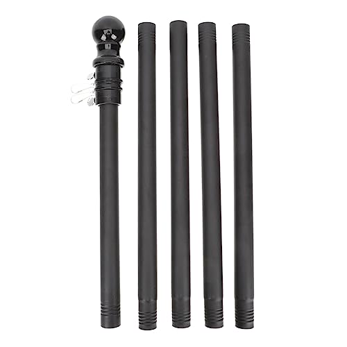 PartyKindom Fahnenmast Rostfrei Teilig Witterungsbeständig für Garten Balkon Haus Flexibel Montierbar für Gartenflaggen Saison und Feiertagsfahnen Geeignet von PartyKindom