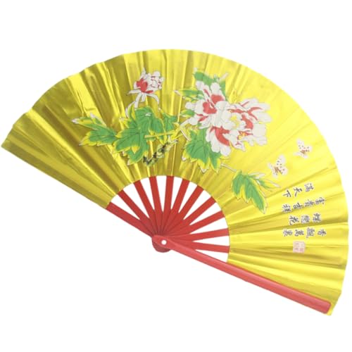 PartyKindom Faltbarer Handfächer Bambus Tragbarer Tanzfächer für Festivals Hochzeiten und Performances für Kung Fu und Kreative Dekoration mit Wunderschönem Design von PartyKindom