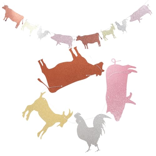 PartyKindom Farm Animal Banner Bauernhof Party Girlande für Kindergeburtstag Langlebige Wiederverwendbare Bauernhoftiere Dekoration Einfach Aufzuhängen Beige Bauernhof Geburtstag Party PartyKindom Farm Animal Banner Bauernhof Party Girlande für Kindergeburtstag Langlebige Wiederverwendbare Bauernhoftiere Dekoration Einfach Aufzuhängen Beige Bauernhof Geburtstag Party von PartyKindom