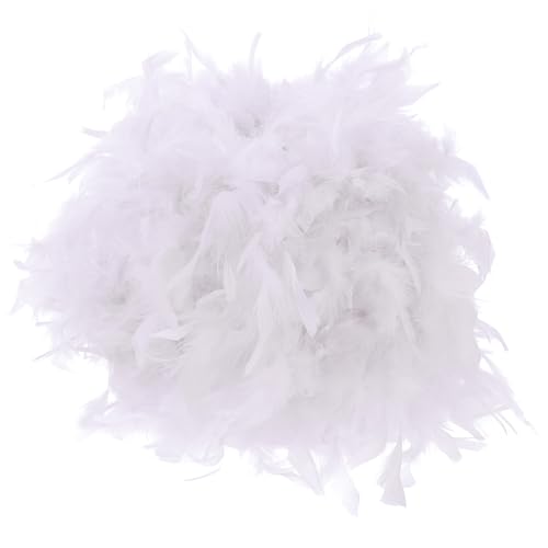 PartyKindom Federleichter Langlebiger Lampenschirm aus Dekorativer Runder Lampenschirm für Decken Stehlampen Natürlicher Diffuser Lichteffekt für Gemütliche Wohnräume von PartyKindom