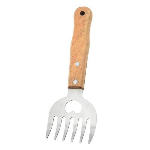 PartyKindom Fleischkrallen mit Flaschenöffner Hitzebeständige Bbq Grillzubehör Scharfe Pulled Pork Claws mit Langem Holzgriff für Sicheres Zerteilen von Fleisch und Geflügel bei Grillpartys von PartyKindom