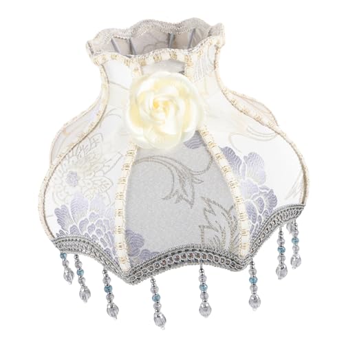 PartyKindom Fransenschirm für Tisch und Stehlampe im Französischen Stil Romantischer Hochwertiger Lampenschirm Stoff mit Elegantem Muster und Einzigartiger Verarbeitung für Europäische PartyKindom Fransenschirm für Tisch und Stehlampe im Französischen Stil Romantischer Hochwertiger Lampenschirm Stoff mit Elegantem Muster und Einzigartiger Verarbeitung für Europäische von PartyKindom