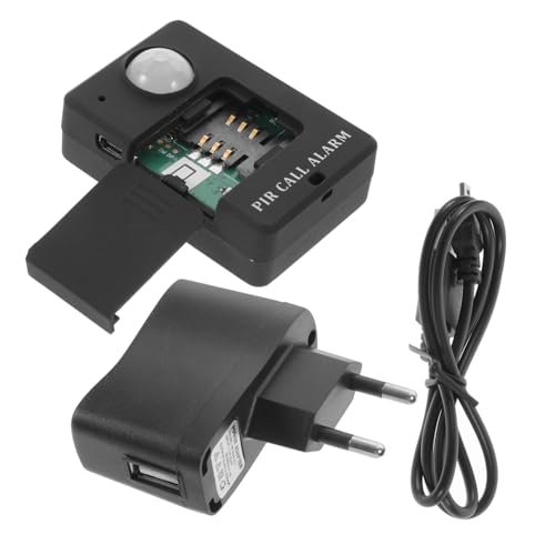 PartyKindom GSM Infrarot Bewegungsmelder Alarm mit Automatischem Anruf Funktion Erfassungswinkel für Lager Zuhause Schwarzes Gehäuse Eu Stecker von PartyKindom