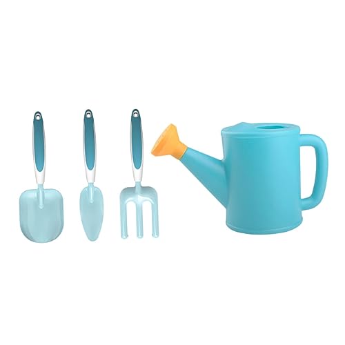 PartyKindom Gartengeräte Set Teilig Gartenschaufel Rechen Gießkanne Leicht Ergonomisch für Pflanzen Gartenarbeit von PartyKindom