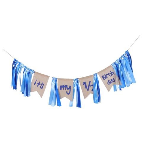 PartyKindom Geburtstag Banner für Hochstuhl Dekorative Fahne für Jahr Feier Installieren Farbenfroh für Partys und Festlichkeiten von PartyKindom