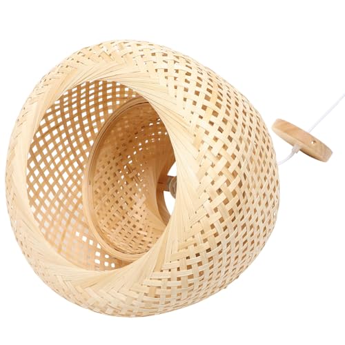 PartyKindom Geflochtene Pendelleuchte im Retro Stil Lampenschirm für Wohnzimmer Schlafzimmer und Büro ohne Zufällige Farbwahl Stromleitung Zufällige Farbe Zufällige Farbe von PartyKindom