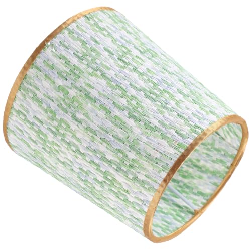 PartyKindom Geflochtener Lampenschirm aus Pvc stoff Robust Leichter Ersatzschirm für Stehleuchte Schlafzimmer Wohnzimmer Dekorativer Lampenschirm mit Einfachem Stil und Langlebiger Struktur von PartyKindom