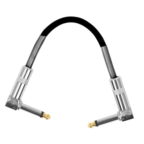 PartyKindom Gitarren patchkabel mit Metallsteckern Geräuschreduzierendes Effektpedal kabel Langlebiges Pvc material Abgewinkelte Stecker für Gitarren und Effektgeräte Schwarz PartyKindom Gitarren patchkabel mit Metallsteckern Geräuschreduzierendes Effektpedal kabel Langlebiges Pvc material Abgewinkelte Stecker für Gitarren und Effektgeräte Schwarz von PartyKindom