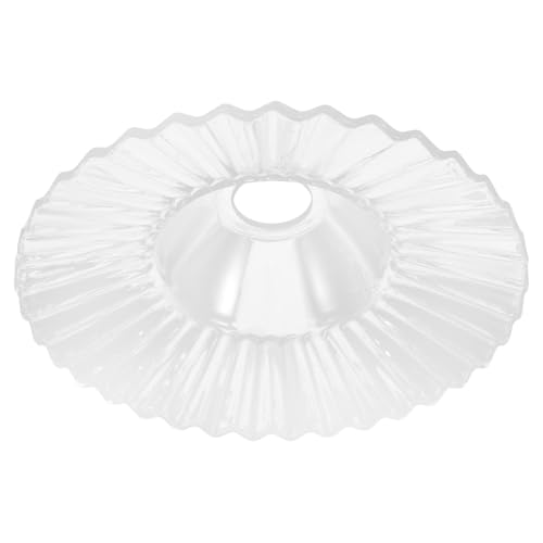 PartyKindom Glas Lampenschirm Grün Beschichtung Dekorativ Schirmförmig Robust Leicht Montage Schutz für Deckenlampe Flur Wohnzimmer Schlafzimmer von PartyKindom