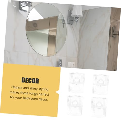 PartyKindom Glasklemme Kunststoff Spiegelhalter Clips mit Schrauben Mehrzweck Spiegelbefestigung Halterung für Wandmontage Stabil Kompakt für Badezimmer und Zuhause PartyKindom Glasklemme Kunststoff Spiegelhalter Clips mit Schrauben Mehrzweck Spiegelbefestigung Halterung für Wandmontage Stabil Kompakt für Badezimmer und Zuhause von PartyKindom