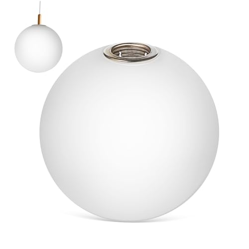PartyKindom Glaskugel Lampenschirm Ersatz für Kronleuchter Kugelförmiger Lampenschirm Hochwertigem Durchmesser Elegante Lichtabdeckung für Deckenlampen und Wandlampen Schützt vor und Schmutz von PartyKindom