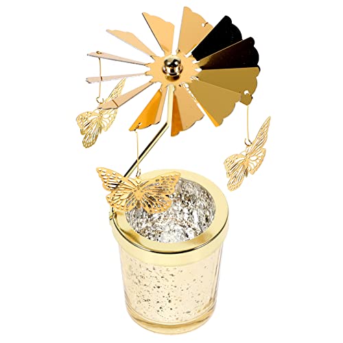 PartyKindom Candle Holder Rotierender Teelichthalter Für Tischdekoration Hochzeiten Und Partys Elegante Wohnaccessoires Mit Licht Und Schattenreflexion PartyKindom Candle Holder Rotierender Teelichthalter Für Tischdekoration Hochzeiten Und Partys Elegante Wohnaccessoires Mit Licht Und Schattenreflexion von PartyKindom
